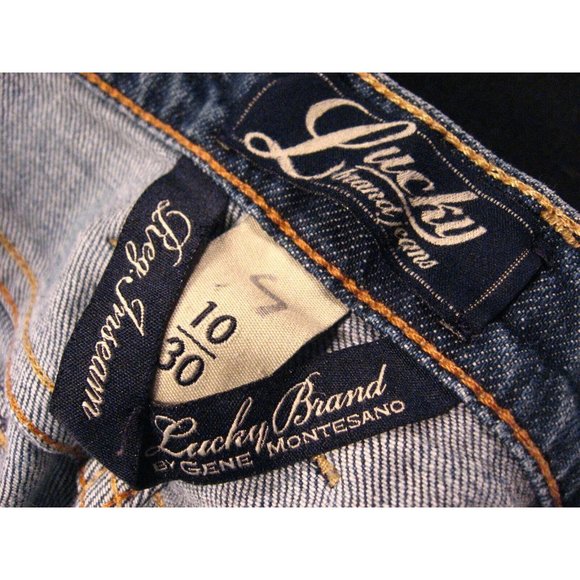 Lucky Brand Womens Jeans 31 x 31 MEASURED tag 10/30 CLASSIC RIDER Blue Denim - Picture 8 of 12